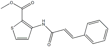 methyl 3-(cinnamoylamino)thiophene-2-carboxylate Struktur