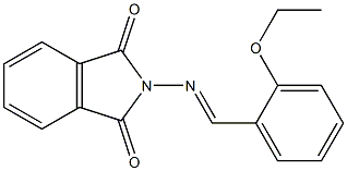 2-[(2-ethoxybenzylidene)amino]isoindoline-1,3-dione Struktur