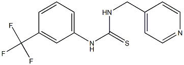 N-(4-pyridylmethyl)-N'-[3-(trifluoromethyl)phenyl]thiourea Struktur