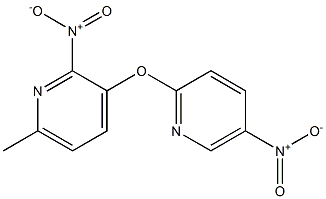 6-methyl-2-nitro-3-[(5-nitro-2-pyridyl)oxy]pyridine Struktur