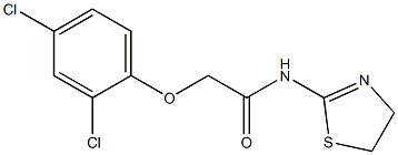 N1-(4,5-dihydro-1,3-thiazol-2-yl)-2-(2,4-dichlorophenoxy)acetamide Struktur