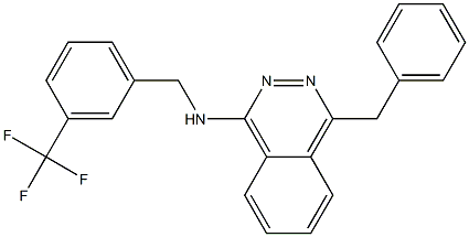 4-benzyl-N-[3-(trifluoromethyl)benzyl]-1-phthalazinamine Struktur