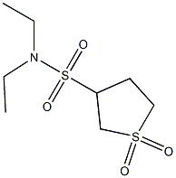 N3,N3-diethyl-1,1-dioxotetrahydro-1H-1lambda~6~-thiophene-3-sulfonamide Struktur