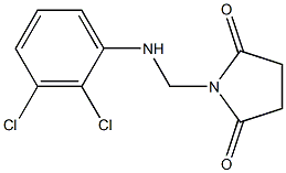 1-[(2,3-dichloroanilino)methyl]pyrrolidine-2,5-dione Struktur