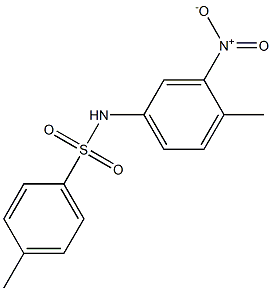 N1-(4-methyl-3-nitrophenyl)-4-methylbenzene-1-sulfonamide Struktur