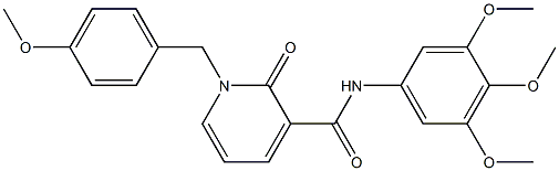 1-(4-methoxybenzyl)-2-oxo-N-(3,4,5-trimethoxyphenyl)-1,2-dihydro-3-pyridinecarboxamide Struktur