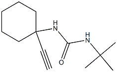 N-(tert-butyl)-N'-(1-ethynylcyclohexyl)urea Struktur