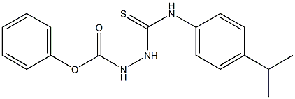 phenyl 2-[(4-isopropylanilino)carbothioyl]hydrazine-1-carboxylate Struktur