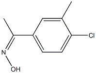 1-(4-chloro-3-methylphenyl)ethan-1-one oxime Struktur