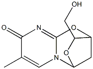 10-(hydroxymethyl)-4-methyl-8,11-dioxa-2,6-diazatricyclo[7.2.1.0~2,7~]dodeca-3,6-dien-5-one Struktur