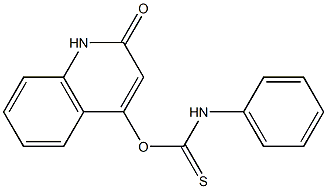 2-oxo-1,2-dihydroquinolin-4-yl anilinomethanethioate Struktur