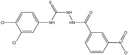 N1-(3,4-dichlorophenyl)-2-(3-nitrobenzoyl)hydrazine-1-carbothioamide Struktur