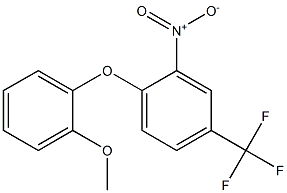 1-(2-methoxyphenoxy)-2-nitro-4-(trifluoromethyl)benzene Struktur