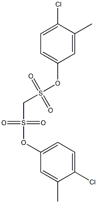 di(4-chloro-3-methylphenyl) methanedisulfonate Struktur