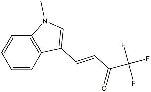 (E)-1,1,1-trifluoro-4-(1-methyl-1H-indol-3-yl)-3-buten-2-one Struktur