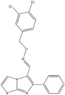 6-phenylimidazo[2,1-b][1,3]thiazole-5-carbaldehyde O-(3,4-dichlorobenzyl)oxime Struktur