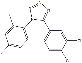 5-(3,4-dichlorophenyl)-1-(2,4-dimethylphenyl)-1H-1,2,3,4-tetraazole Struktur