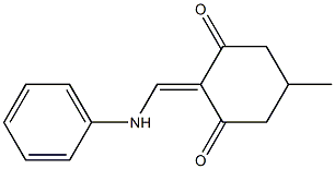 2-(anilinomethylene)-5-methyl-1,3-cyclohexanedione Struktur