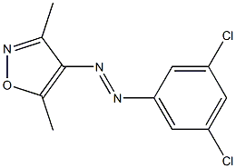 1-(3,5-dichlorophenyl)-2-(3,5-dimethylisoxazol-4-yl)diaz-1-ene Struktur