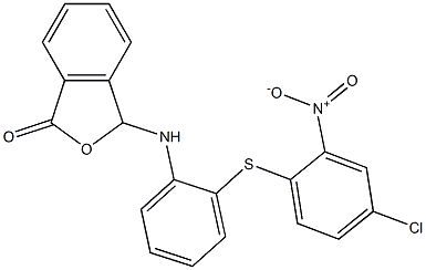 3-{2-[(4-chloro-2-nitrophenyl)thio]anilino}-1,3-dihydroisobenzofuran-1-one Struktur