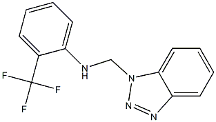 N1-(1H-1,2,3-benzotriazol-1-ylmethyl)-2-(trifluoromethyl)aniline Struktur