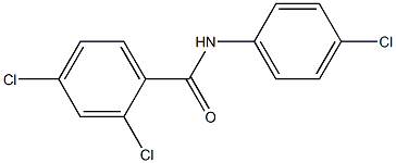 2,4-dichloro-N-(4-chlorophenyl)benzenecarboxamide Struktur