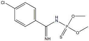 4-chloro-N-(dimethylphosphorothioyl)benzenecarboximidamide Struktur