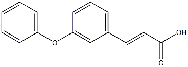 (2E)-3-(3-phenoxyphenyl)acrylic acid Struktur