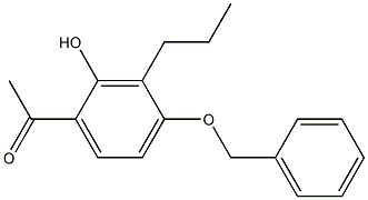 1-[4-(benzyloxy)-2-hydroxy-3-propylphenyl]ethan-1-one Struktur