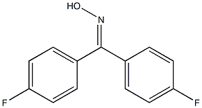 4,4'-Difluorobenzophenone oxime Struktur