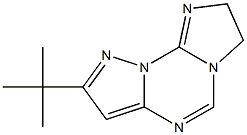 2-(tert-butyl)-7,8-dihydroimidazo[1,2-a]pyrazolo[1,5-c][1,3,5]triazine Struktur