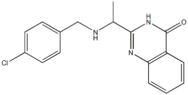 2-{1-[(4-chlorobenzyl)amino]ethyl}-4(3H)-quinazolinone Struktur