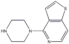 4-Piperazinothieno[3,2-c]pyridine Struktur