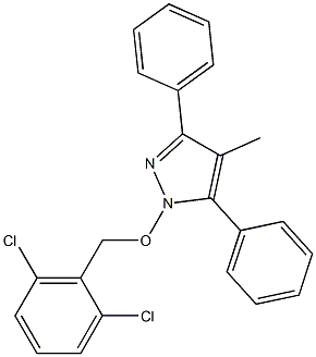 1-[(2,6-dichlorobenzyl)oxy]-4-methyl-3,5-diphenyl-1H-pyrazole Struktur