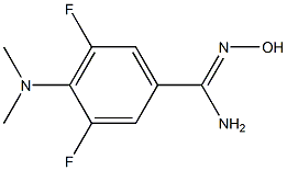 4-(dimethylamino)-3,5-difluoro-N'-hydroxybenzenecarboximidamide Struktur