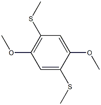 1,4-dimethoxy-2,5-di(methylthio)benzene Struktur