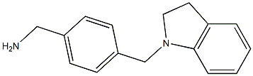 1-[4-(2,3-dihydro-1H-indol-1-ylmethyl)phenyl]methanamine Struktur