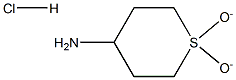 1,1-dioxidotetrahydro-2H-thiopyran-4-ylamine hydrochloride Struktur