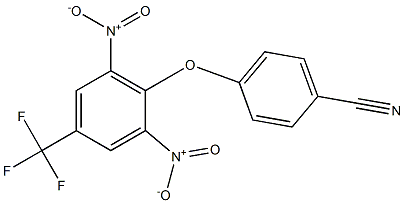 4-[2,6-dinitro-4-(trifluoromethyl)phenoxy]benzonitrile Struktur