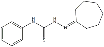 N1-phenyl-2-cycloheptylidenhydrazine-1-carbothioamide Struktur