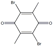 2,5-dibromo-3,6-dimethylbenzo-1,4-quinone Struktur