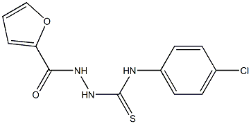 N1-(4-chlorophenyl)-2-(2-furylcarbonyl)hydrazine-1-carbothioamide Struktur