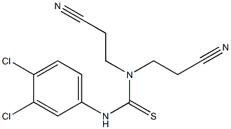 N,N-di(2-cyanoethyl)-N'-(3,4-dichlorophenyl)thiourea Struktur