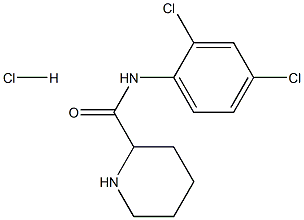 N-(2,4-dichlorophenyl)piperidine-2-carboxamide hydrochloride Struktur