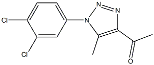 1-[1-(3,4-dichlorophenyl)-5-methyl-1H-1,2,3-triazol-4-yl]ethan-1-one Struktur