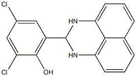 2,4-dichloro-6-(2,3-dihydro-1H-benzo[de]quinazolin-2-yl)phenol Struktur