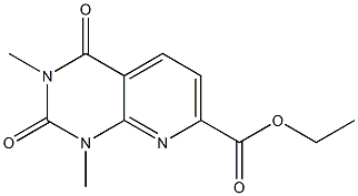 ethyl 1,3-dimethyl-2,4-dioxo-1,2,3,4-tetrahydropyrido[2,3-d]pyrimidine-7-carboxylate Struktur