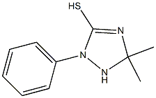 5,5-dimethyl-2-phenyl-2,5-dihydro-1H-1,2,4-triazole-3-thiol Struktur