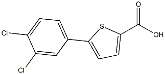 5-(3,4-dichlorophenyl)-2-thiophenecarboxylic acid Struktur