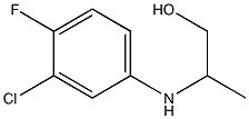 2-(3-chloro-4-fluoroanilino)-1-propanol Struktur